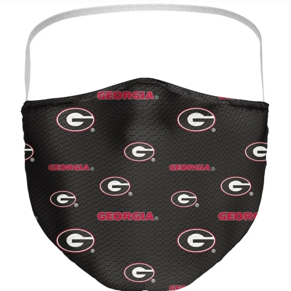 Georgia Bulldogs NCAA Fanatics Adult All Over Logo Face Masks Covering [3-Pack]